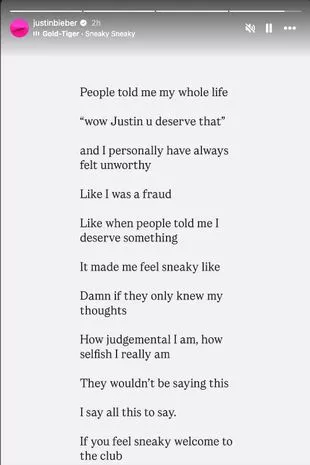 He posted a comment on social media