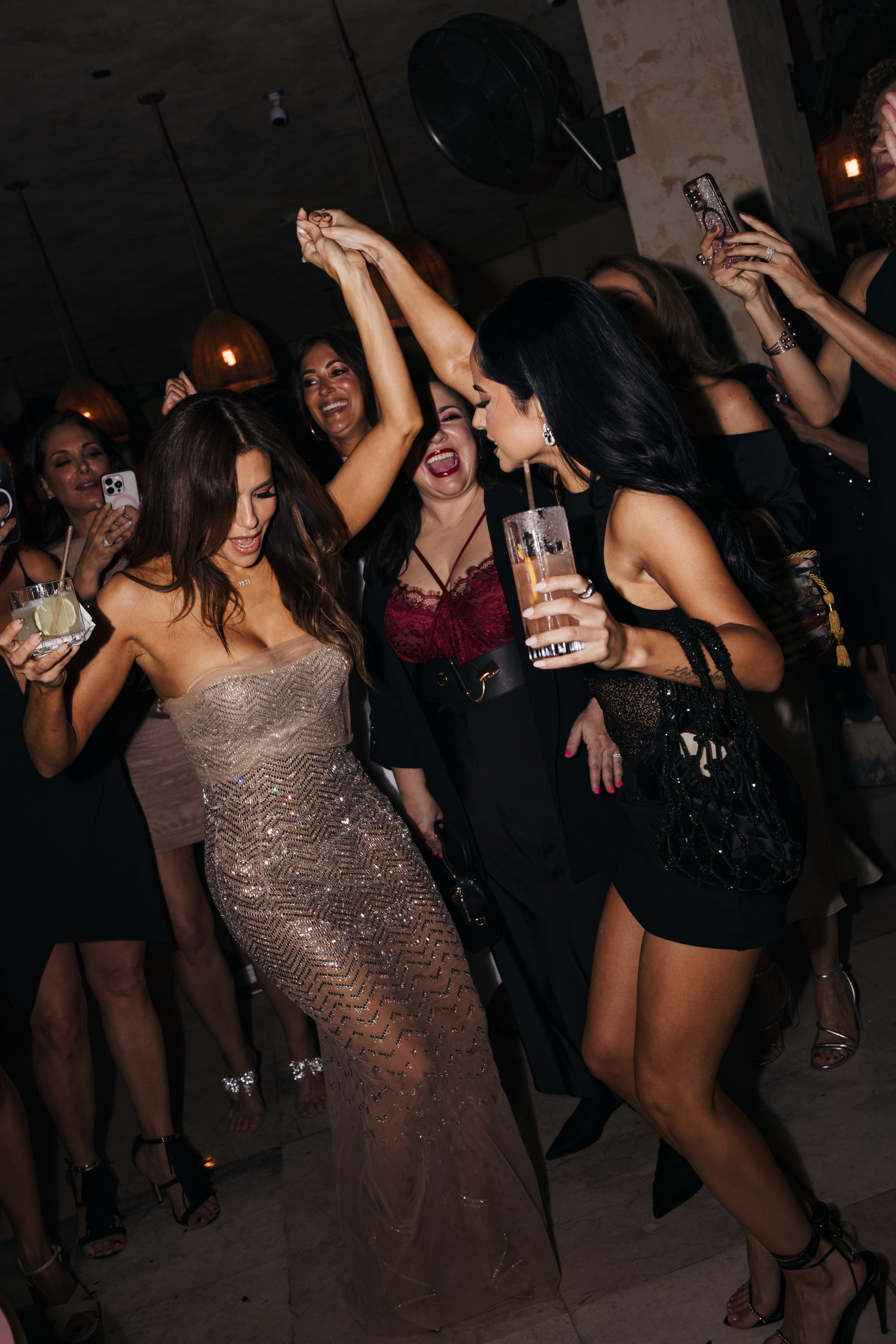 Eva Longoria and Becky G dancing.