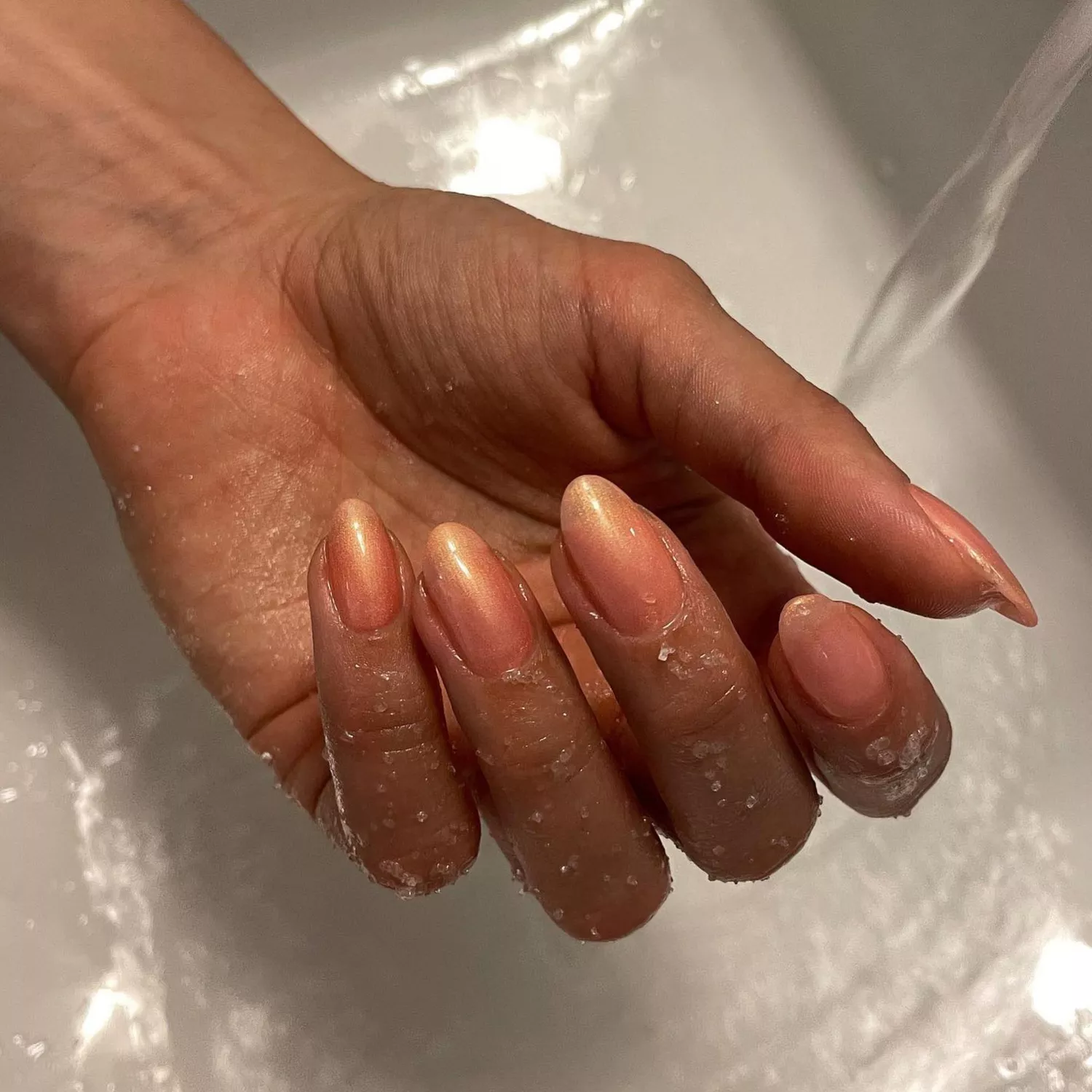 bronze syrup nails